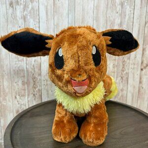 BAB Build A Bear Pokemon Plush Evee Stuffed Animal Yellow Brown